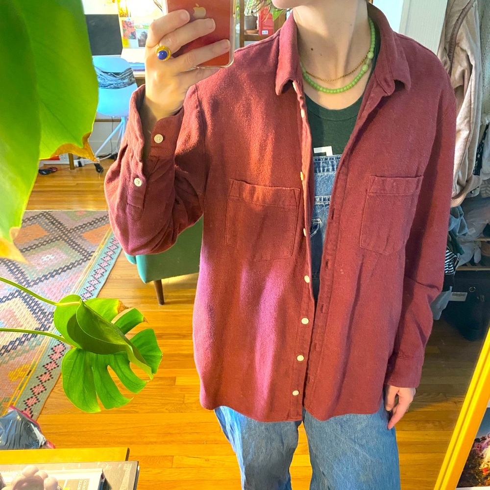 Madewell red flannel size medium